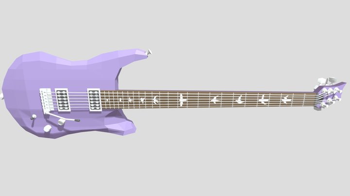 PRS Custom 24 Electric Guitar 3D Model