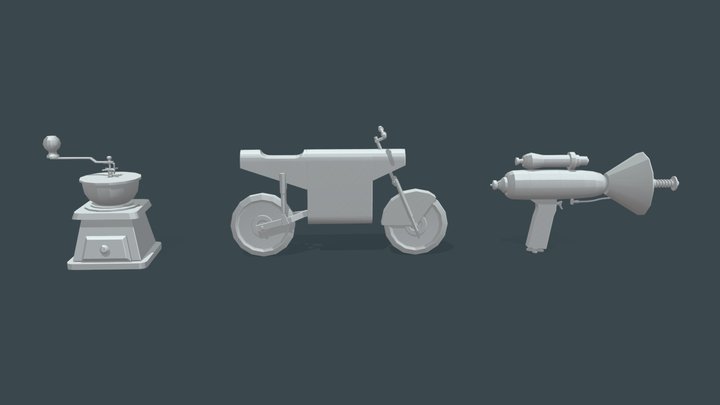 blocking_3_new_objcts 3D Model