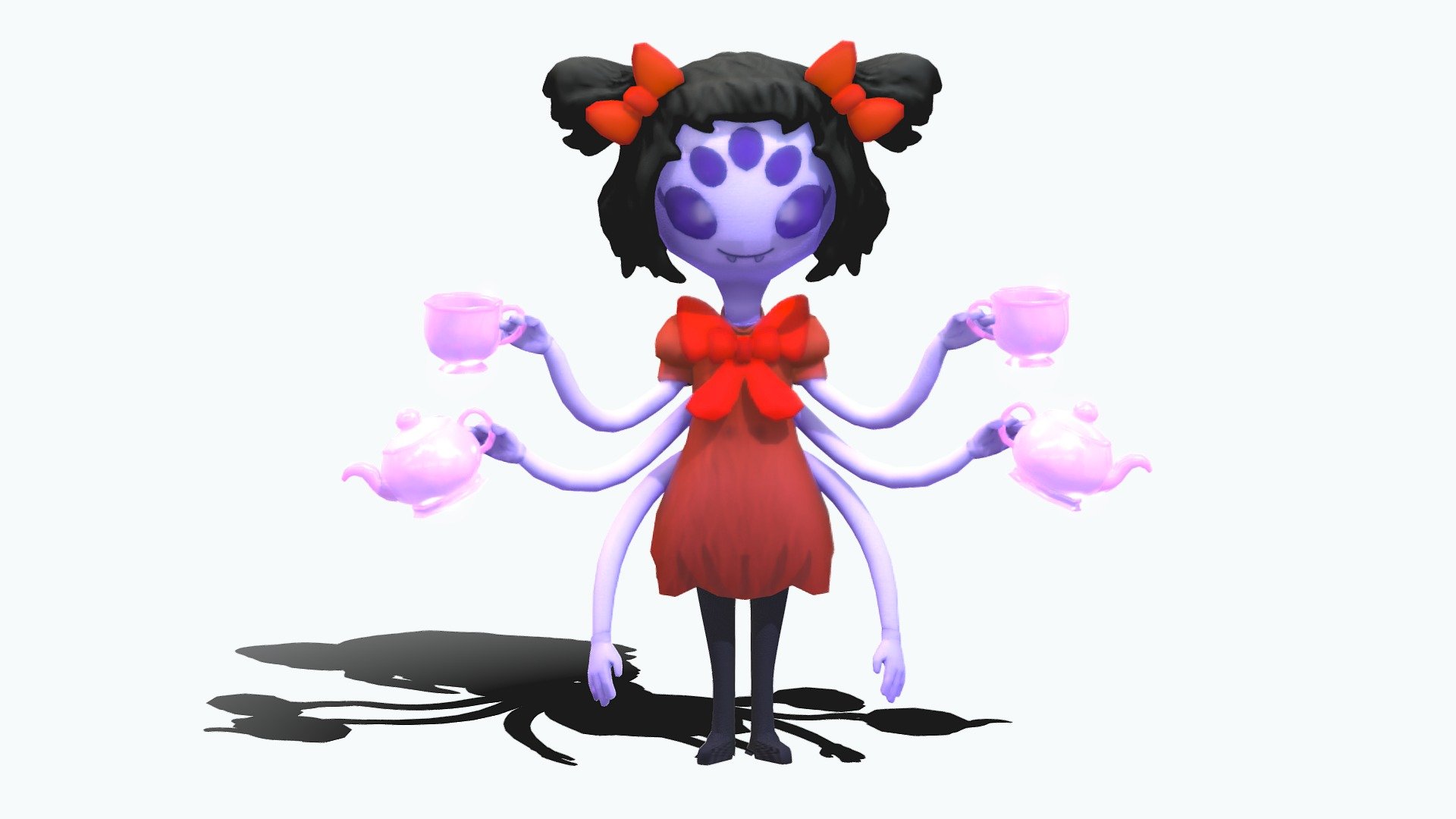 Undertale - Muffet - 3D Model - 3D model by nestophlum ...
