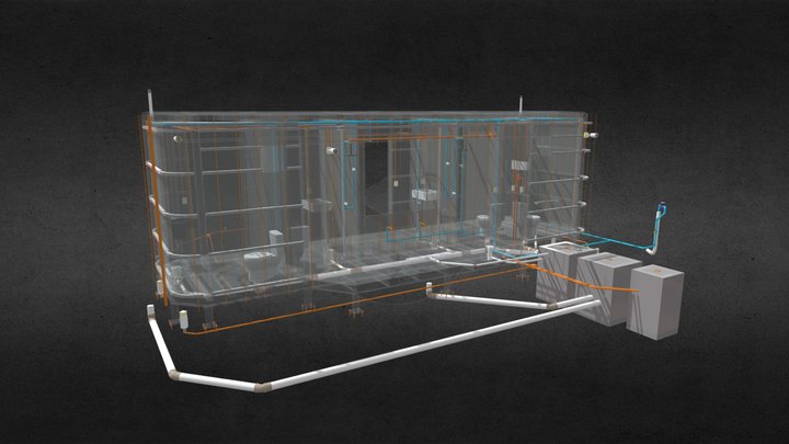 Sanitário Público 3D Model