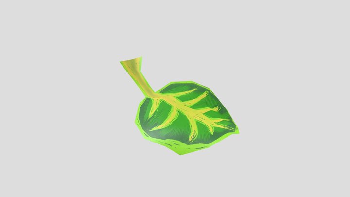 Leaf example animation 3D Model