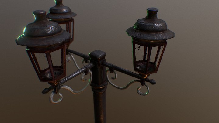 Victorian lamppost 3D Model