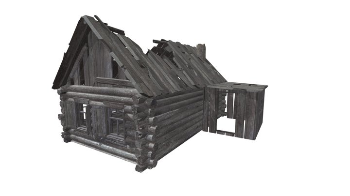 Old destroyed home (part 1) 3D Model
