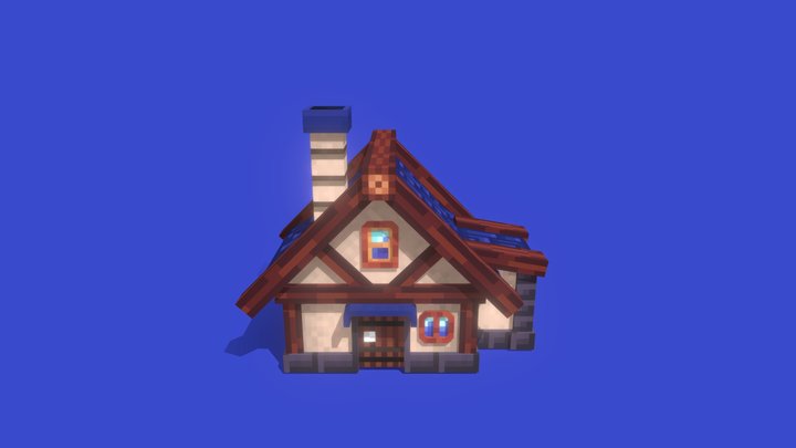 3D Little House 3D Model