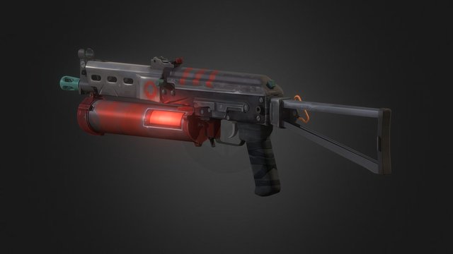 TF2 PP-Bizon skin 3D Model