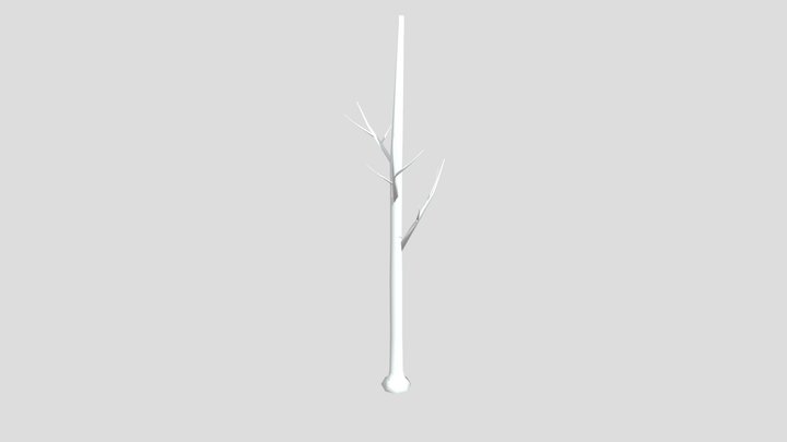 Low poly Dead Tree 3D Model