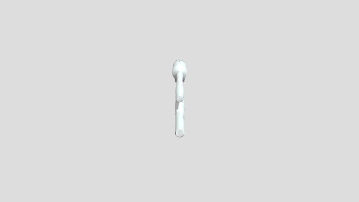 homemade PVC pipe gun or launcher 3D Model