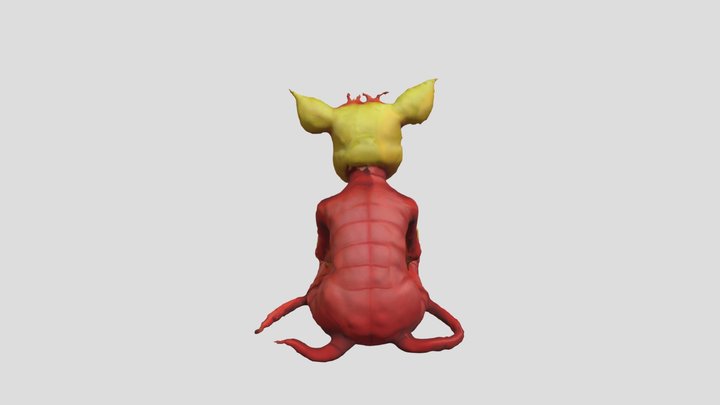 Bloody Pig 3D Model