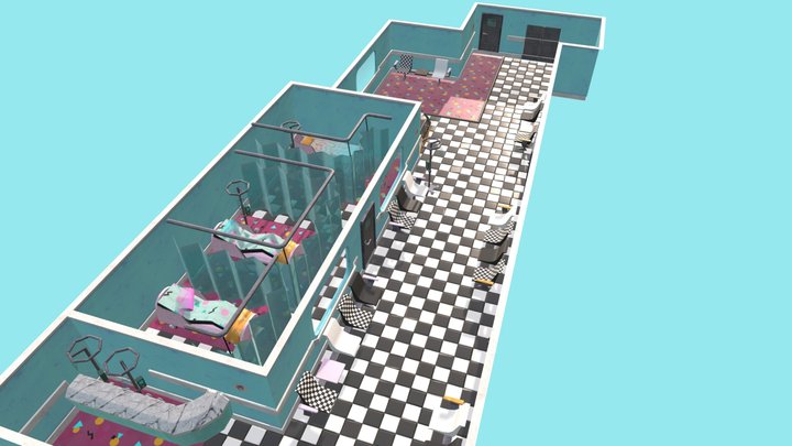 Funky Hospital 3D Model