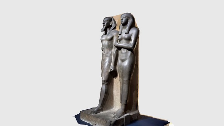 MFA, Boston: King Menkaura and Queen 3D Model