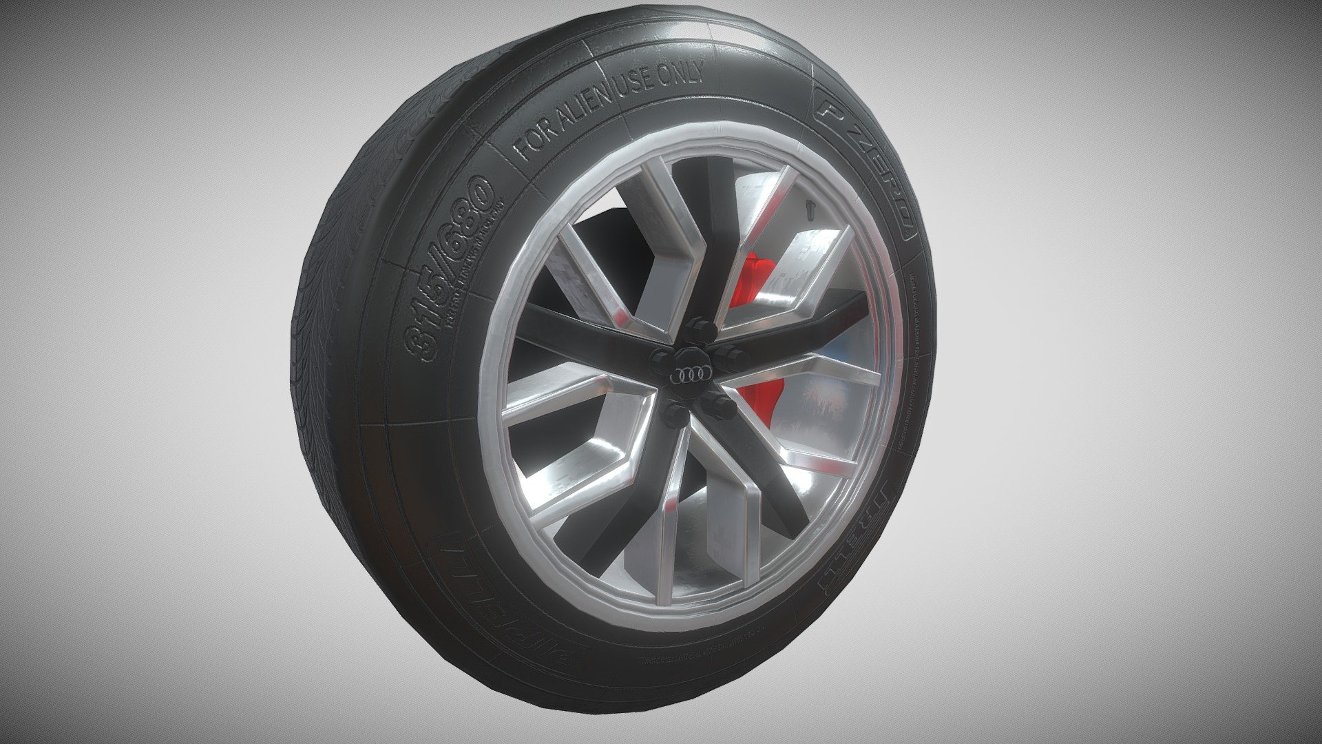 Audi Wheel - 3d Model By Hatem216 [84a405f] - Sketchfab