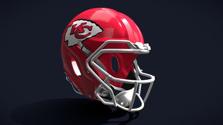Kansas City Chiefs Helmet 3D Model