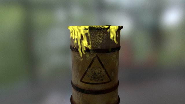 Toxic Barrel 3D Model