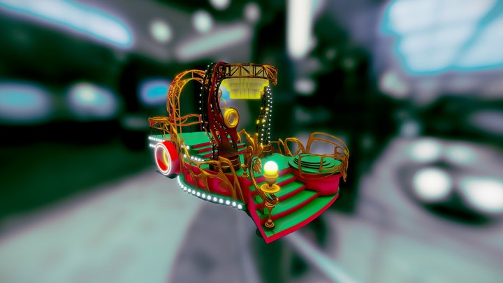 Concept design for a thematic float 3D Model