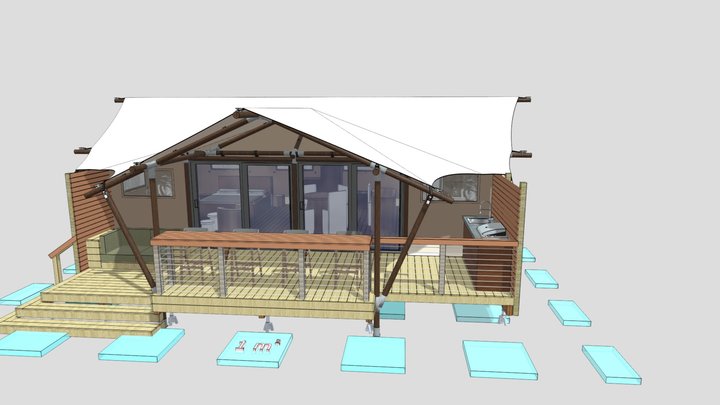 LL50 sunken lounge 3D Model