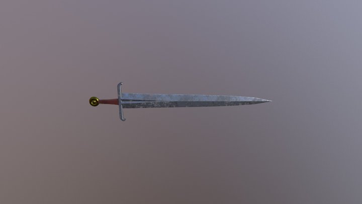 SteelSword_LowPoly 3D Model