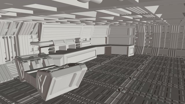 Scene With Control Centre 3D Model
