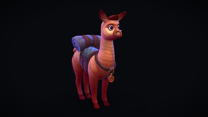 Llama 3D Model