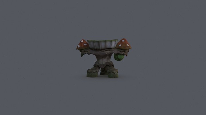 Mushroom Golem V3 | Game Ready Creature 3D Model