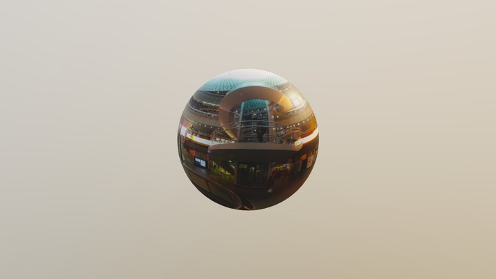 Fulton St Station, NYC - 360 globe 3D Model