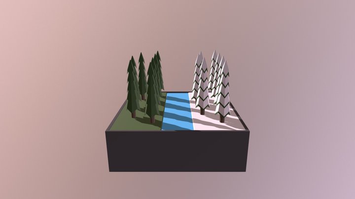 Pine Trees 3D Model
