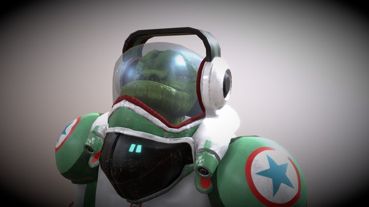 Space Conqueror Lizard 3D Model