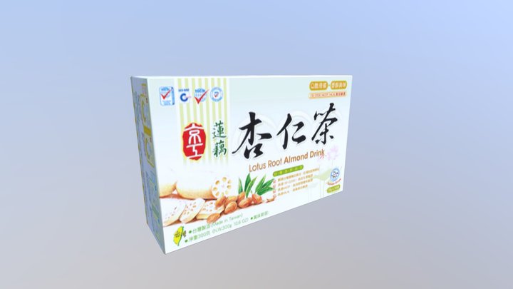 京工蓮藕杏仁茶10入 3D Model