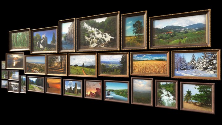 Paintings asset 3D Model