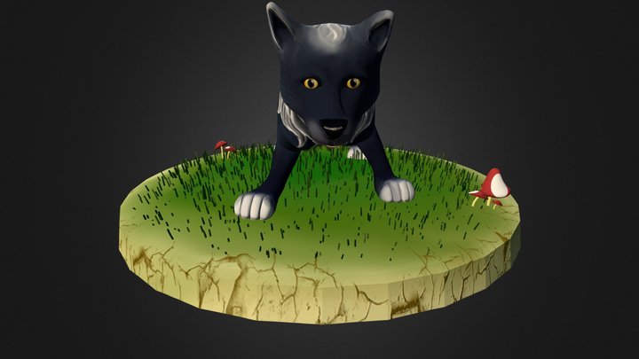 Wolf Cub 3D Model