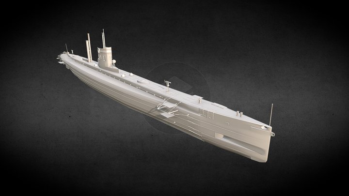 SMS U9 U Boat 3D Model