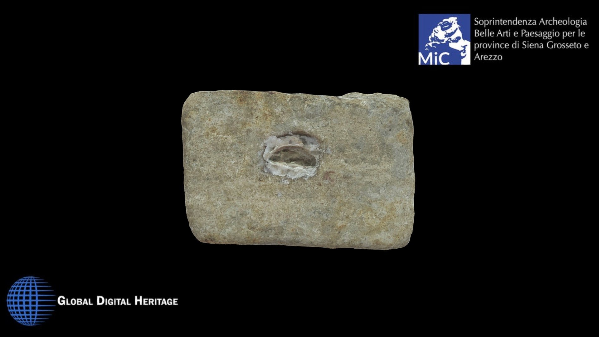 Travertine base, Campo Muri, Asciano