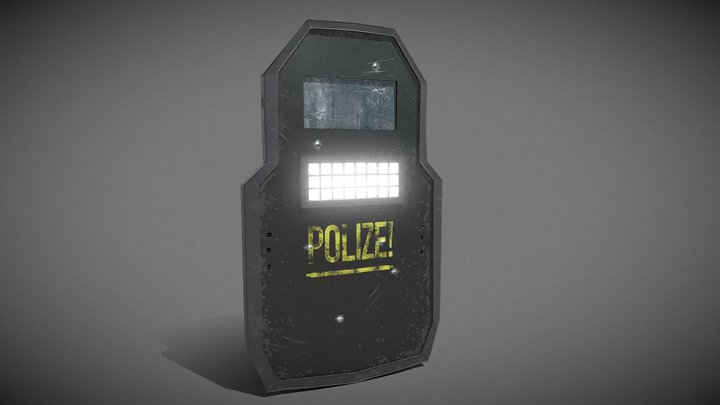 G-52 Tactical Shield 3D Model