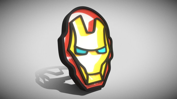 Iron man, Casco - 3D model by PeMetalBandicoot (@PeMetalBandicoot) [aac131c]