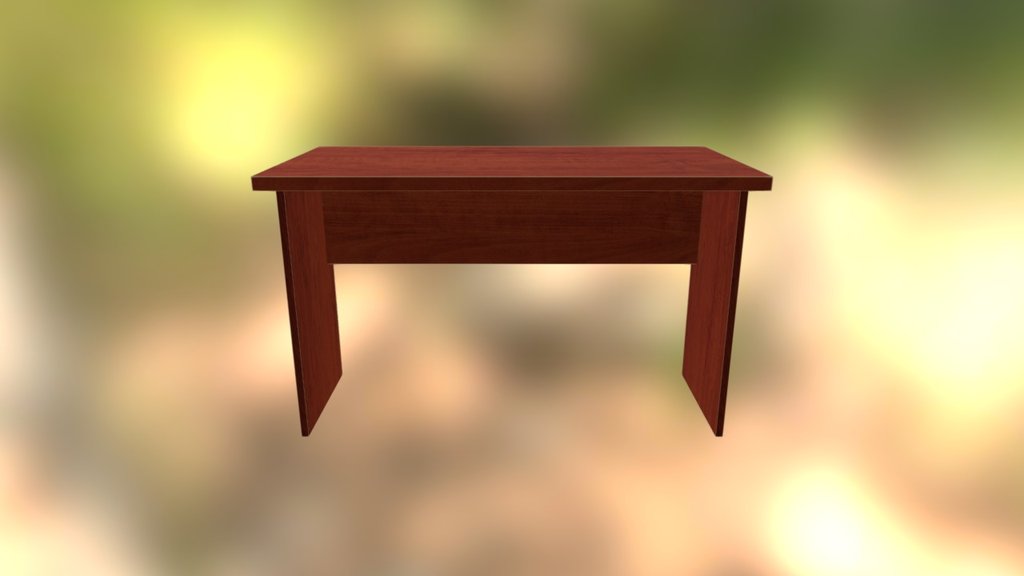 ACA000 1200 x 600 Acacia Desk CR 3D model by Has Been Office
