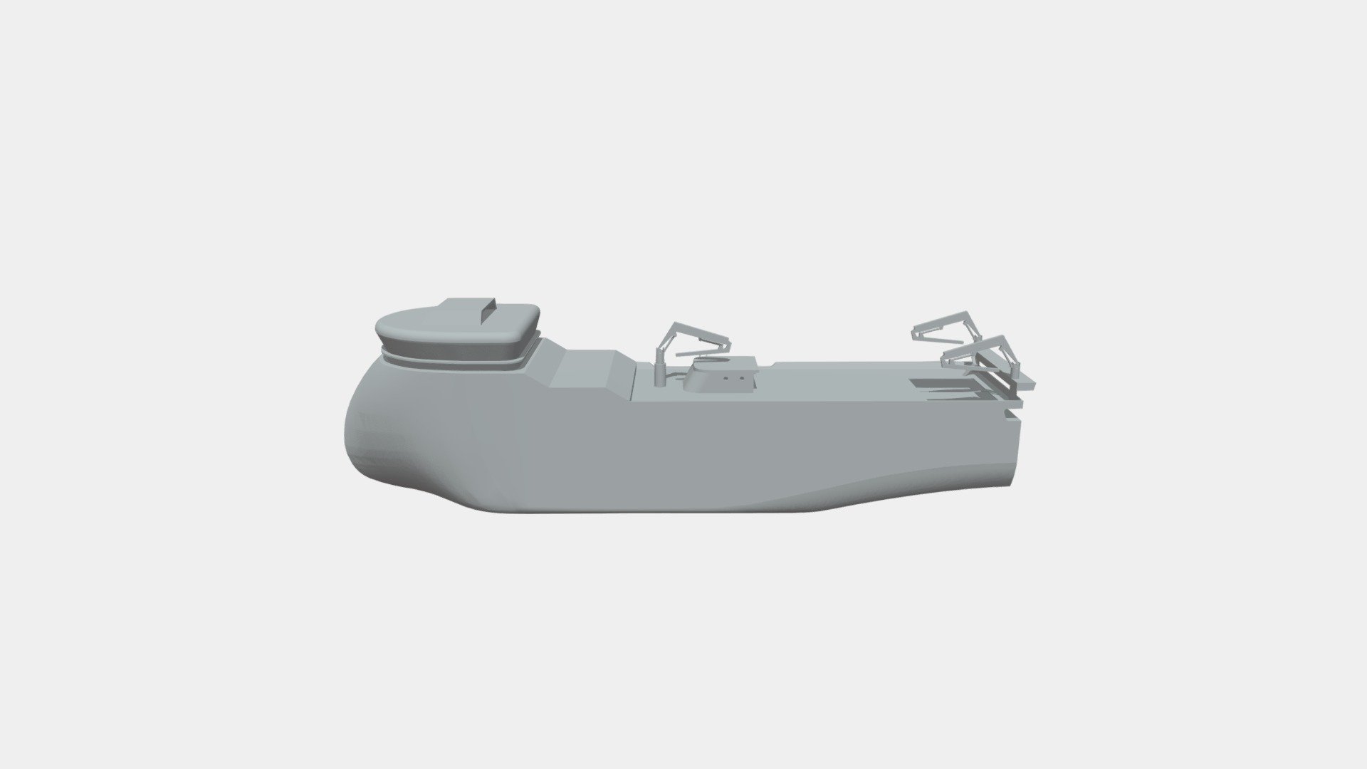 Draft of fishing trawler-seiner
