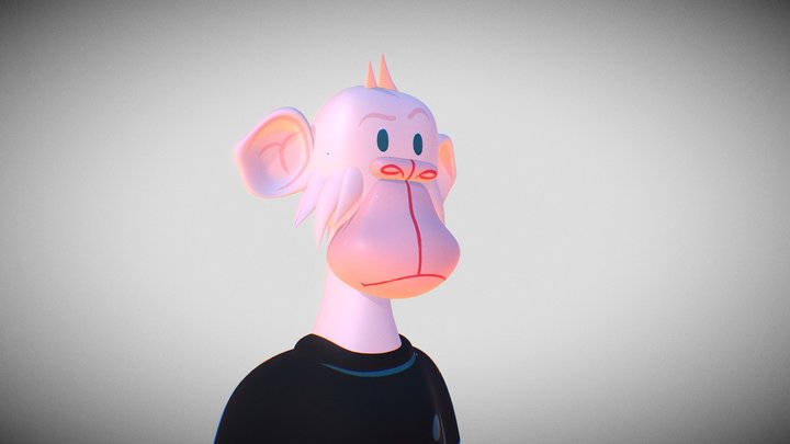 Bored Monkey Fresh Club 3D Model