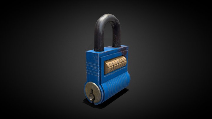 Rusty old Lock 3D Model