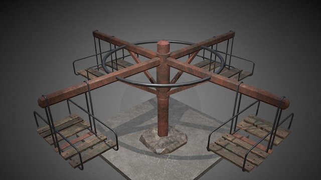 Abandoned Carousel 3D Model