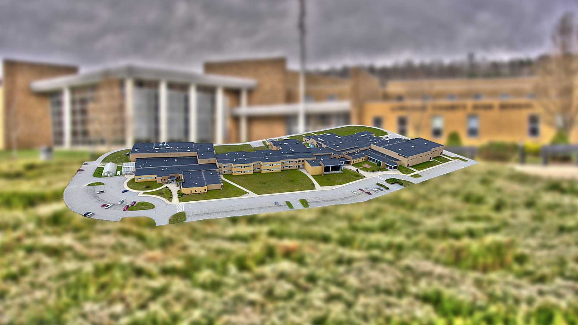 High School, Lincoln County, West Virginia Download Free 3D model by
