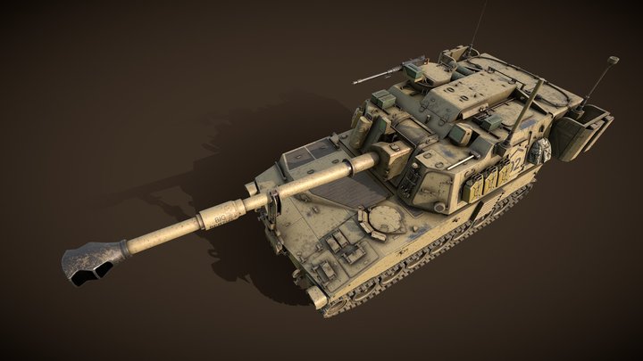 M109A6 Paladin 3D Model