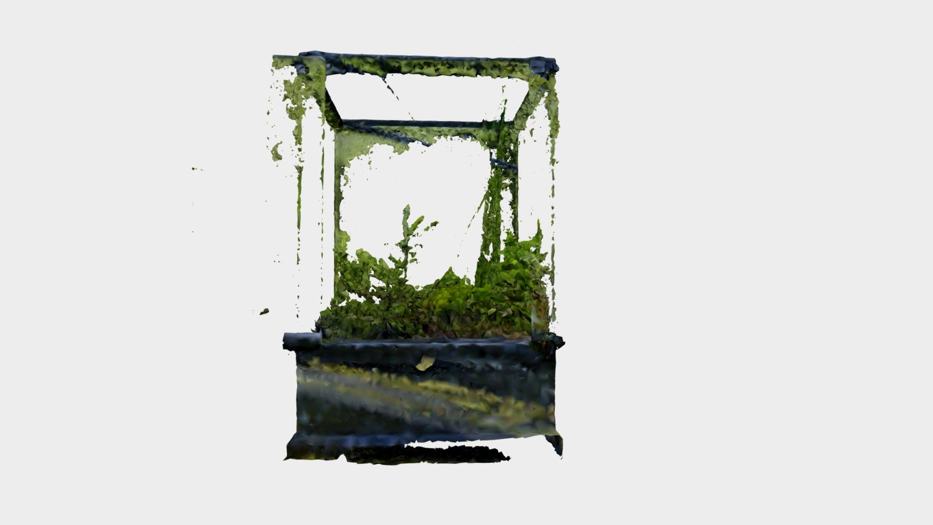 Low filled vitrine