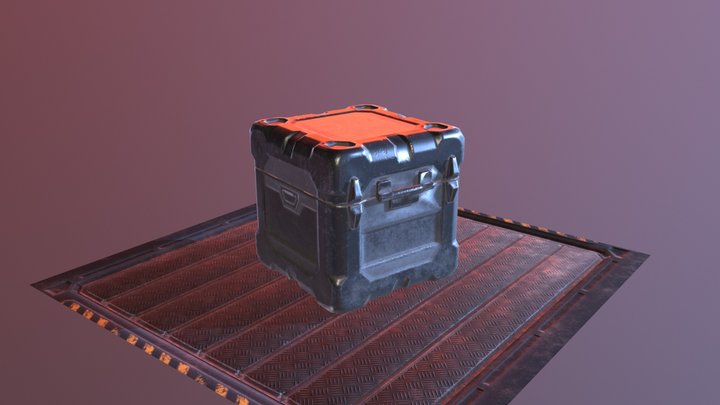 Sci-Fi Crate 3D Model