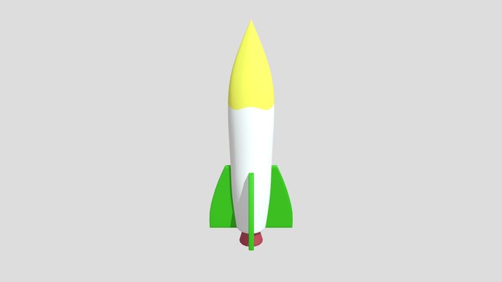 Simple Rocket 3D Model