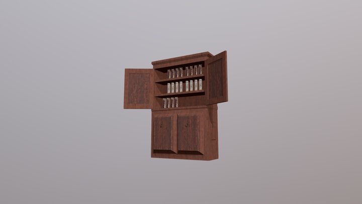 Old Cabinet (Portuguese) 3D Model