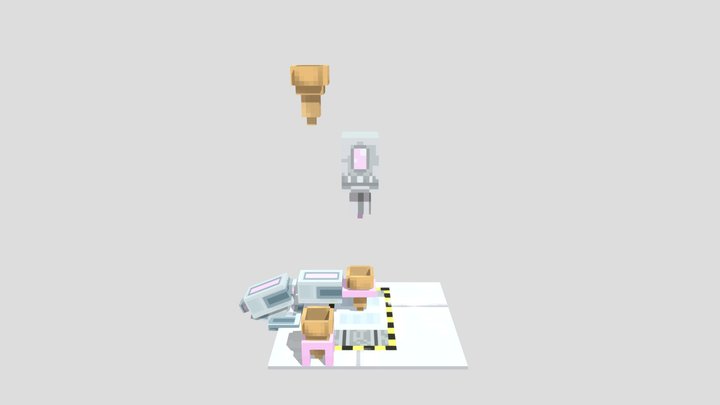 Ice cream machine 3D Model