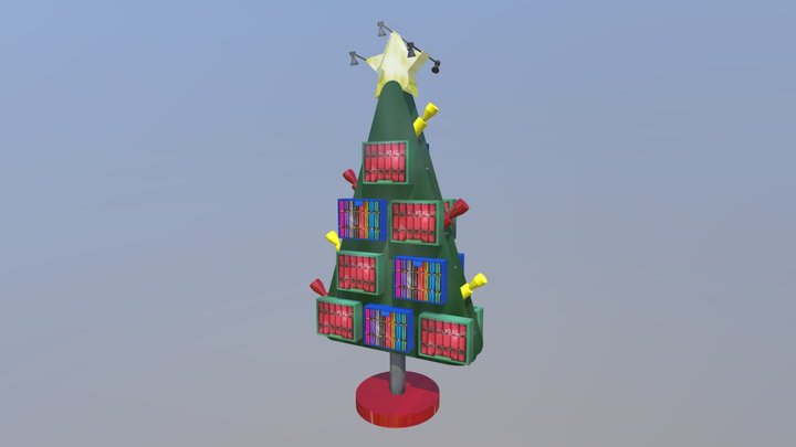 Christmas Cracker Display 3D Model