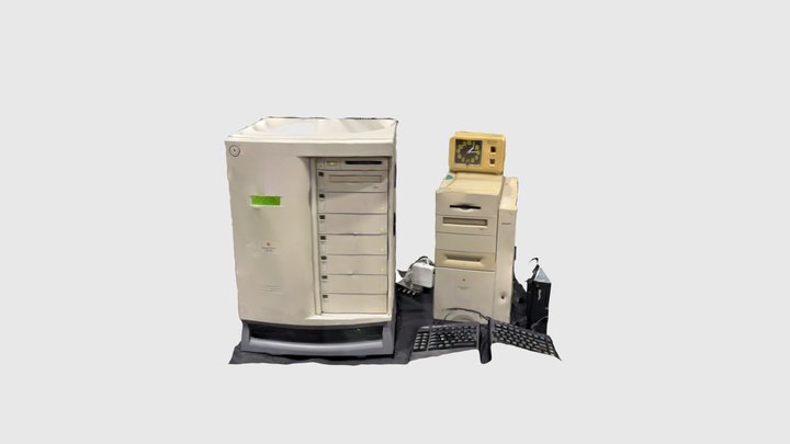 Macintosh workspace server 9650 and Mac server 3D Model