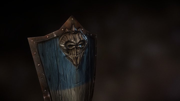 Skull Shield 3D Model