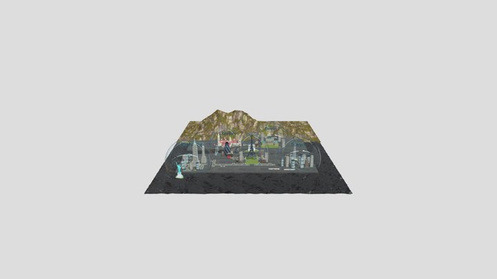World Map 3D Model