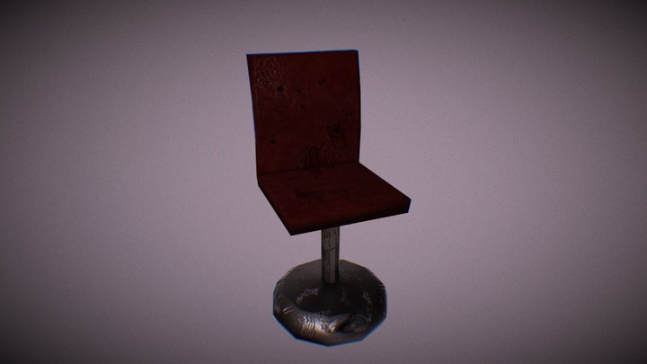 Office burned chair 3D Model